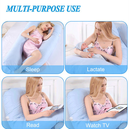 Summer Sleeping Support Pillow For Pregnant Women U Shape Maternity Pillows Pregnancy Ice Silk