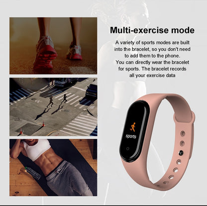 Smart Bracelet Fitness Tracker  Waterproof Heart Rate Blood Pressure Fitness Bracelet Smart Watch