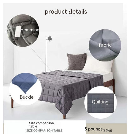 Gravity Weighted Pure Cotton Blanket Household