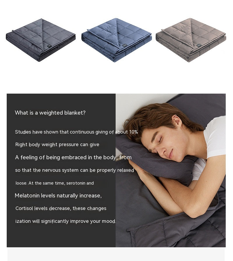 Gravity Weighted Pure Cotton Blanket Household