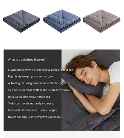 Gravity Weighted Pure Cotton Blanket Household