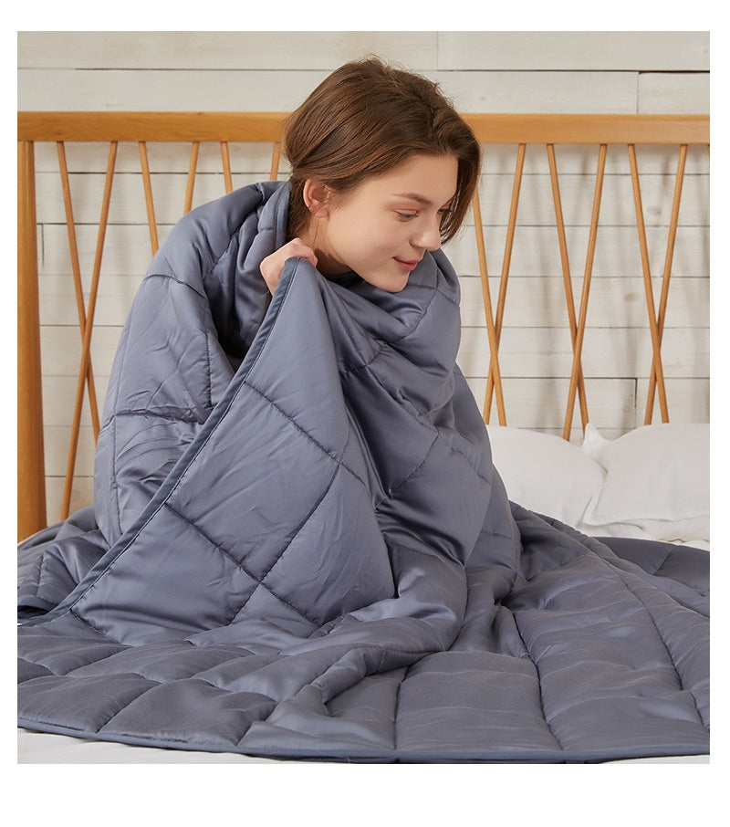Gravity Weighted Pure Cotton Blanket Household