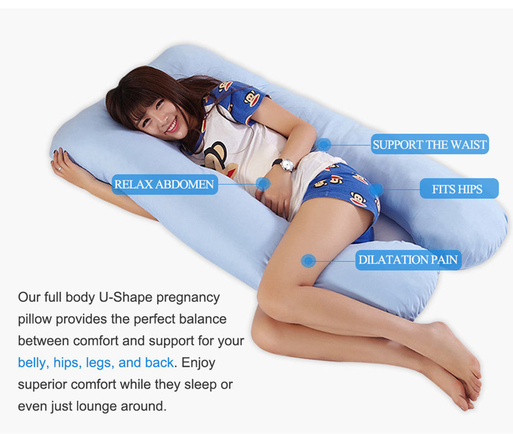Summer Sleeping Support Pillow For Pregnant Women U Shape Maternity Pillows Pregnancy Ice Silk